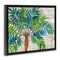 Stupell Industries Aqueous Palm Tree Floating Frame Design by Paul Brent